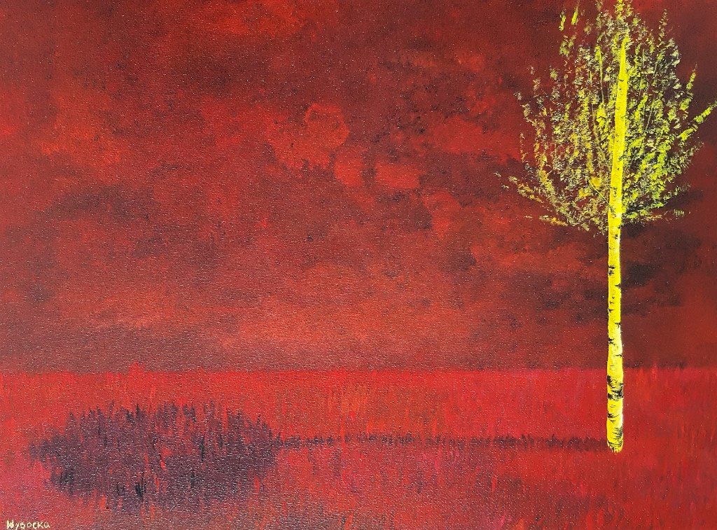 Yellow tree / Acrylic / Canvas / 30x40