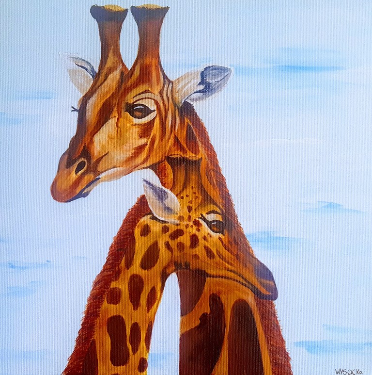 Giraffes / Acrylic / Canvas / 30x40