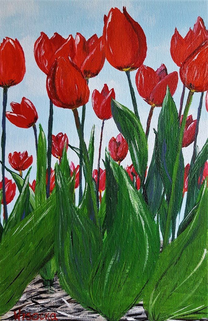 Tulips / Acrylic / Canvas / 30x40