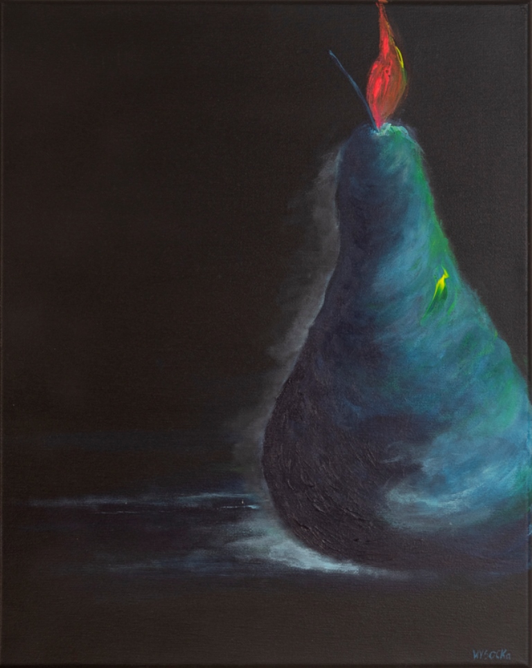 Night pear / Acrylic / Canvas / 40x50