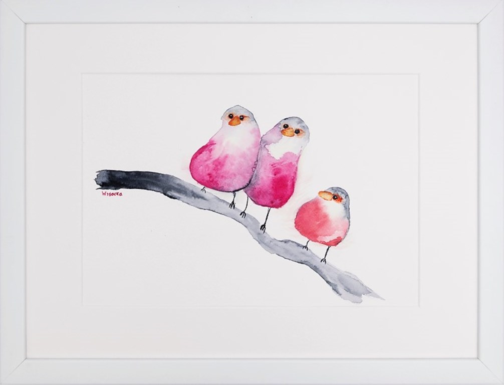 Birds / Watercolor / Paper / 24x32